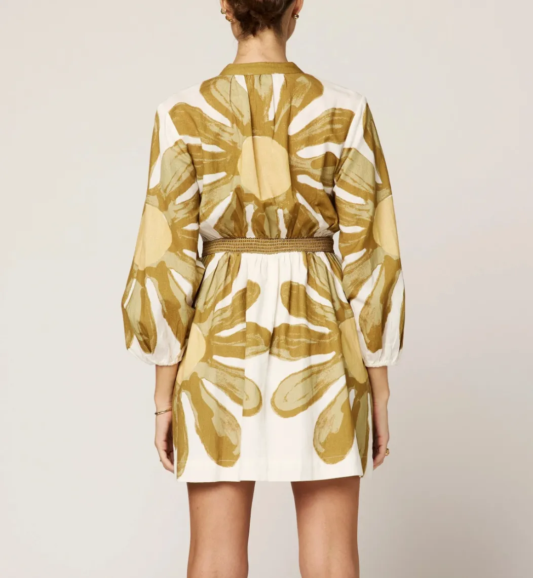 Noor Mini Dress in Floral Place Print sold by Beau & Ro product image thumbnail 2