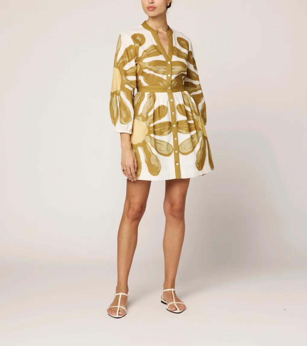 Noor Mini Dress in Floral Place Print sold by Beau & Ro product image thumbnail 3