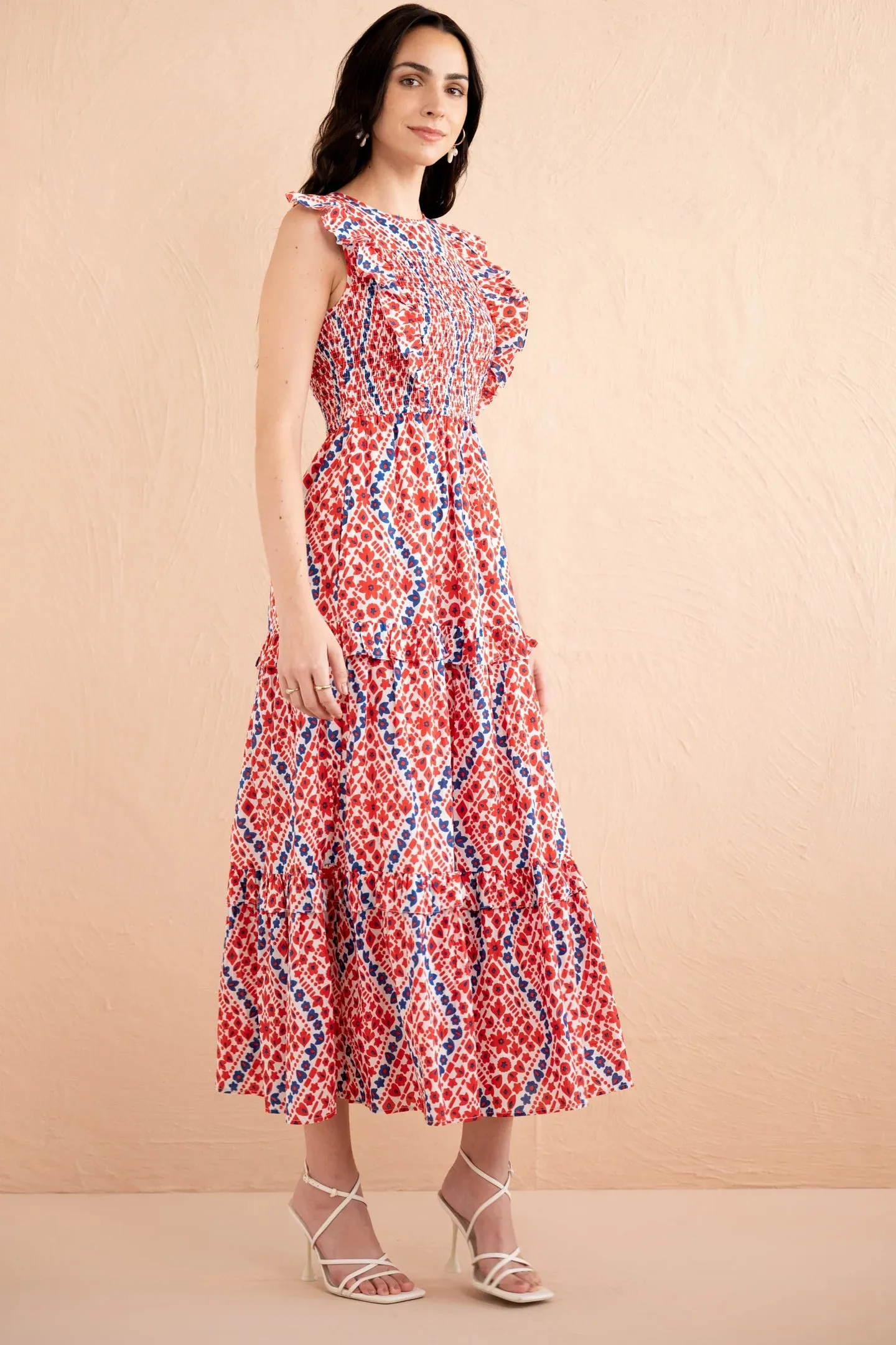 Iris Dress in Athena Heart Poppy sold by Beau & Ro product image thumbnail 3