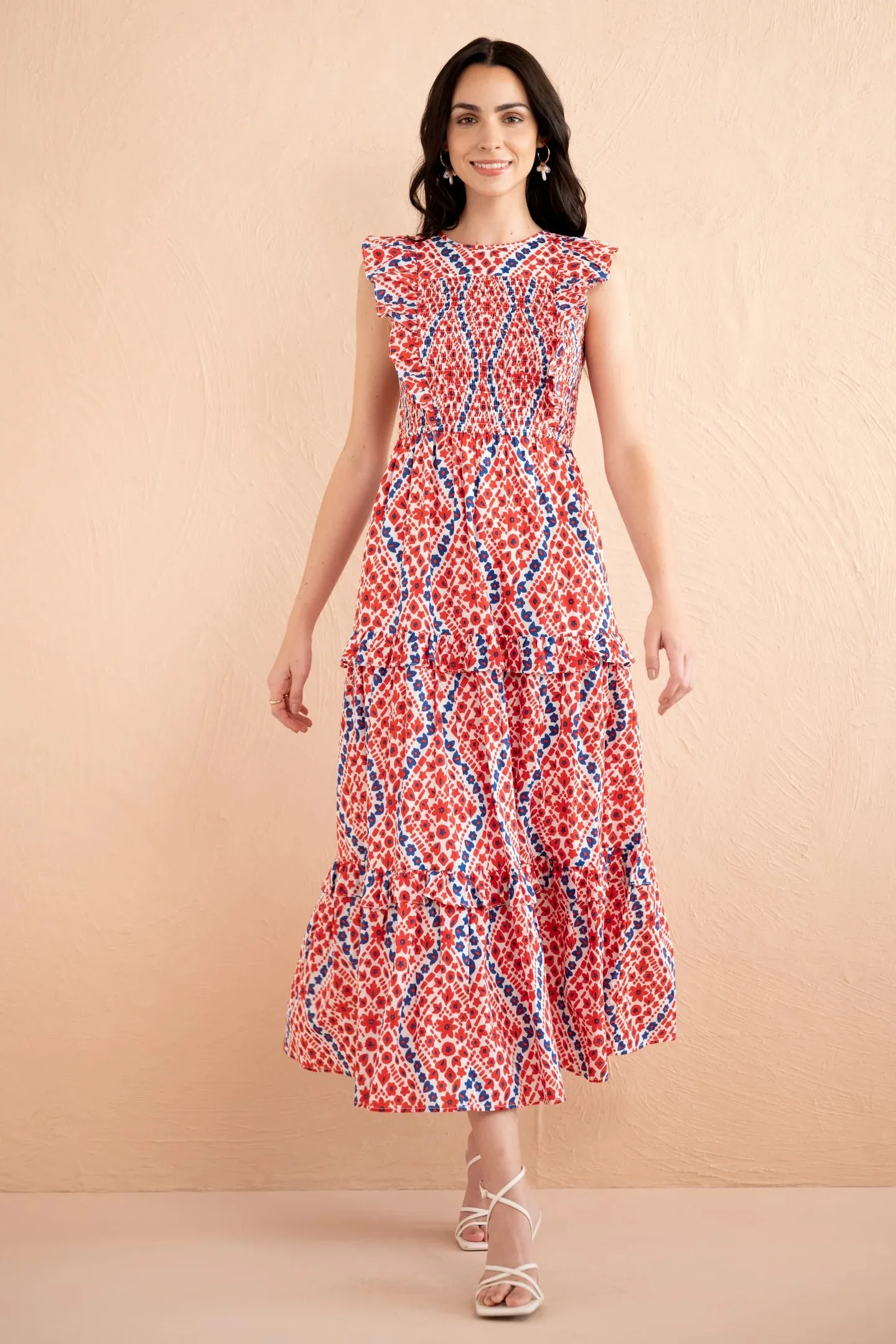 Iris Dress in Athena Heart Poppy sold by Beau & Ro product image thumbnail 4