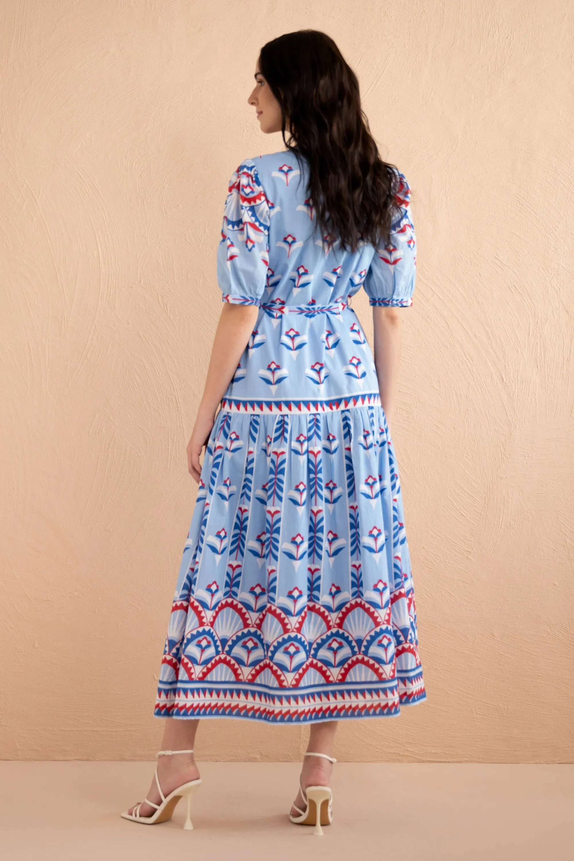 Saylor Dress in Paros Tile Placement Nautical sold by Beau & Ro product image thumbnail 2