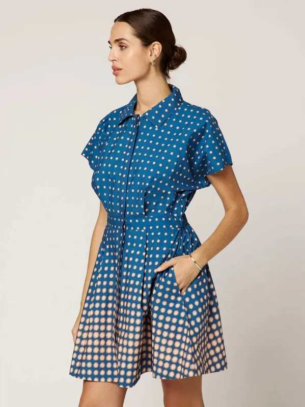 Nicoletta Mini Dress in Matera Print sold by Beau & Ro