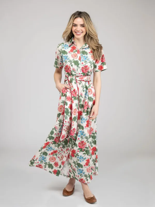 The Elle Maxi Dress | Ivory Fancy Flower sold by Beau & Ro