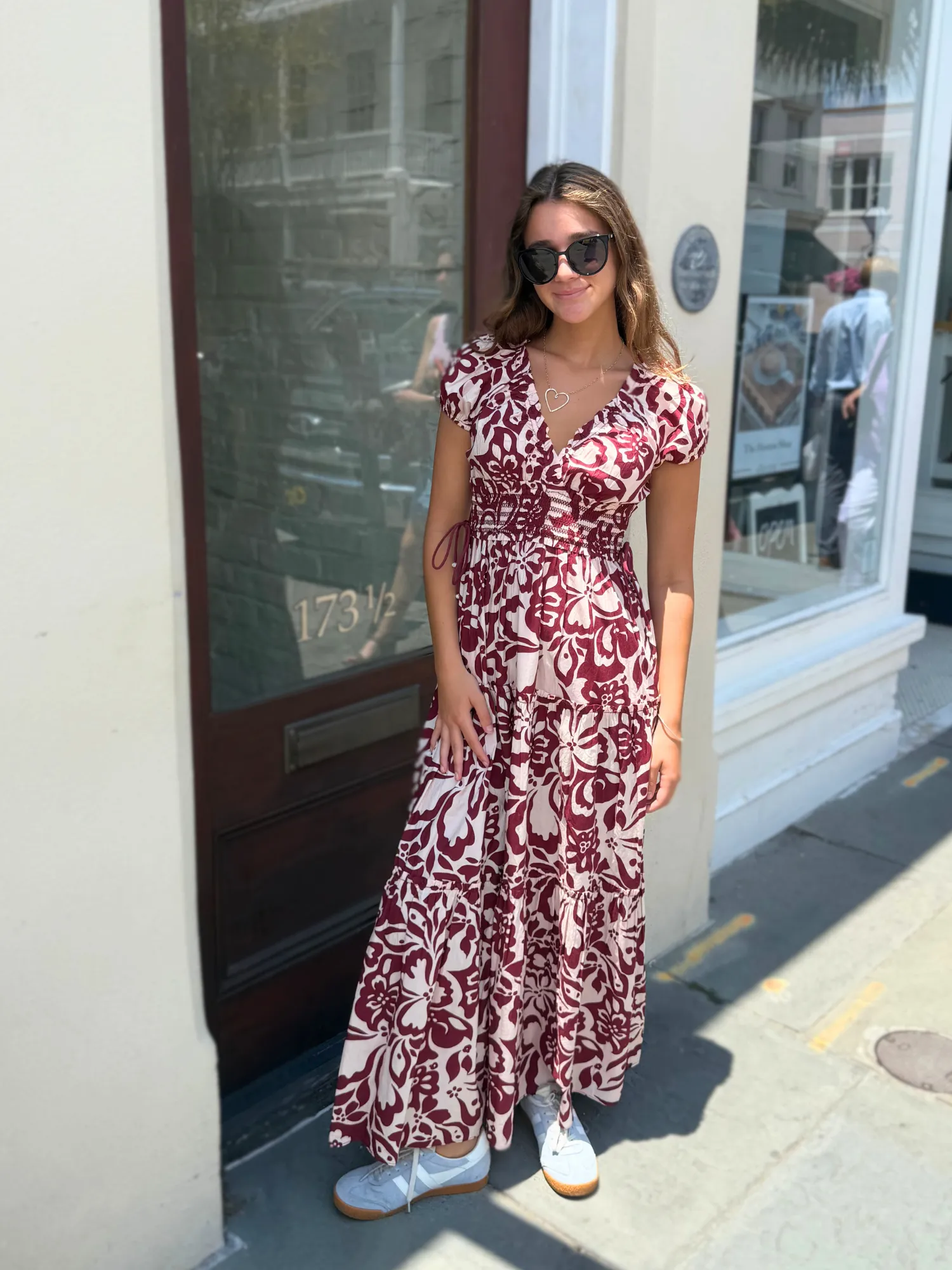 Lera Plumeria Midi Dress sold by Beau & Ro