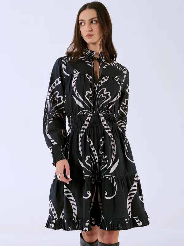 Alice Dress in Fountain Black sold by Beau & Ro