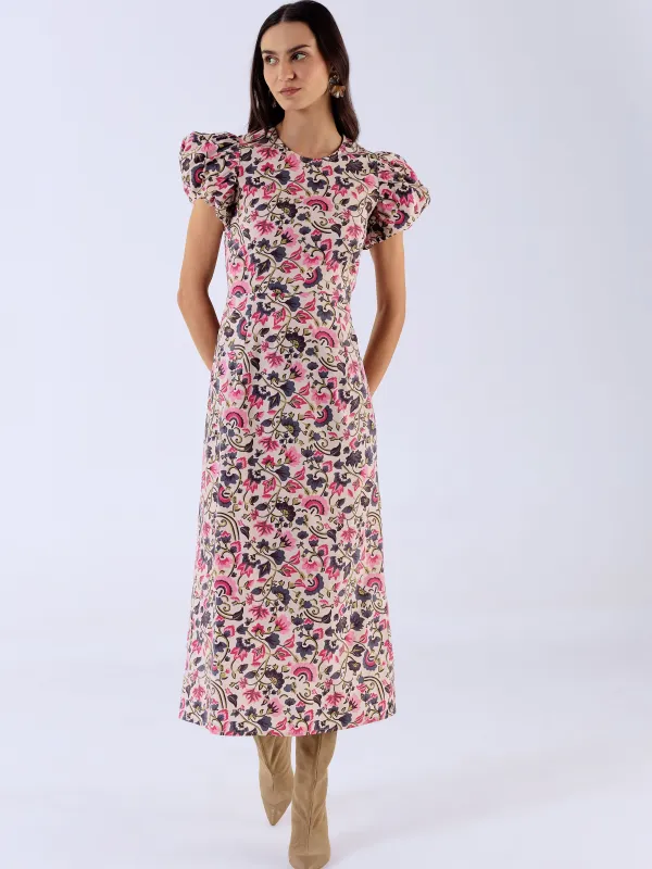 Holly Dress in Last Blooms Pink sold by Beau & Ro