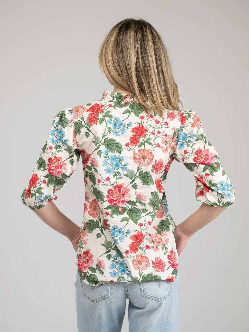 The Lily Top | Ivory Fancy Flower sold by Beau & Ro product image thumbnail 4