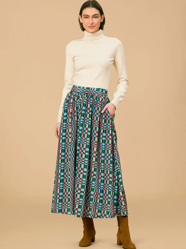 Kit Skirt in Highland Mosaic sold by Beau & Ro