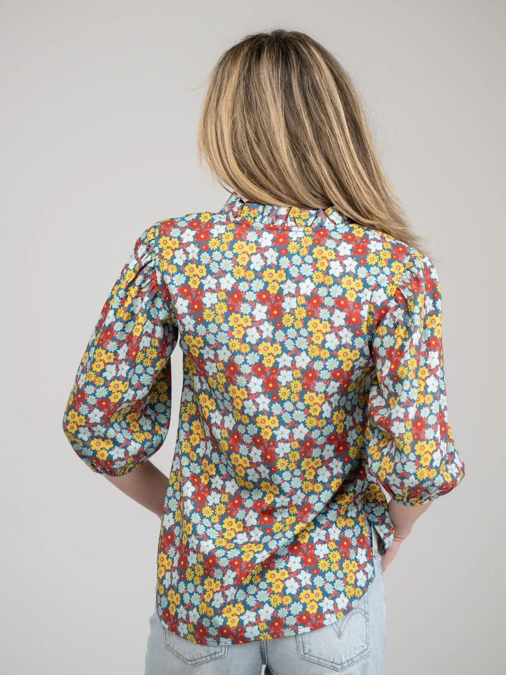 The Lily Top in Multi Fall Garden sold by Beau & Ro product image thumbnail 4