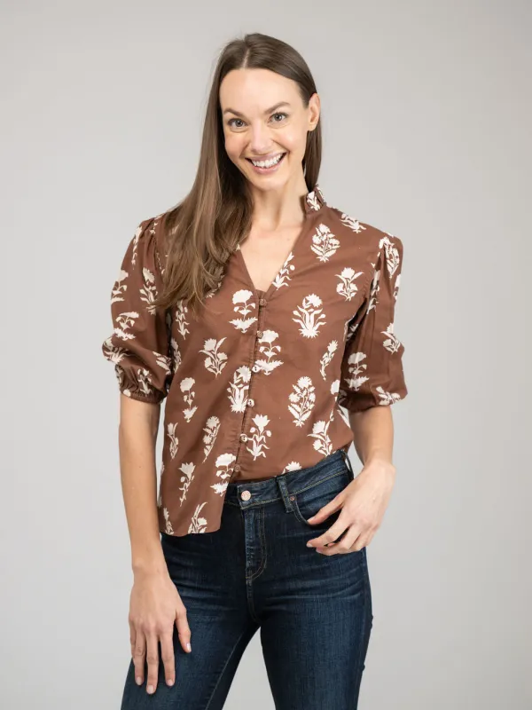 The Lily Top | Chocolate Flower sold by Beau & Ro