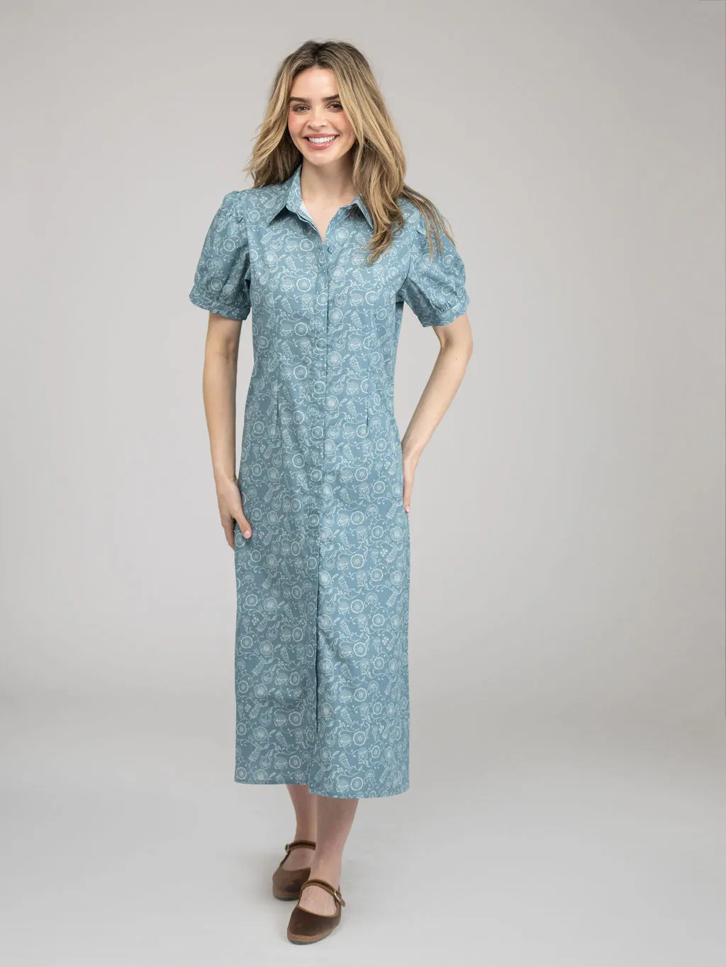 The Kris Dress | Blue Cosmo sold by Beau & Ro product image thumbnail 2