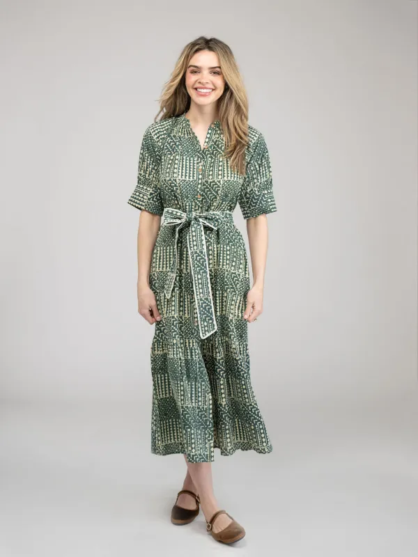 The Jane Dress | Green Fall Resist sold by Beau & Ro