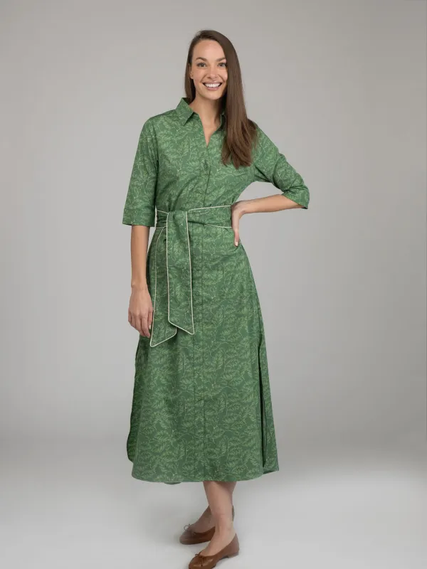 The Eloise Dress | Green Foliage sold by Beau & Ro