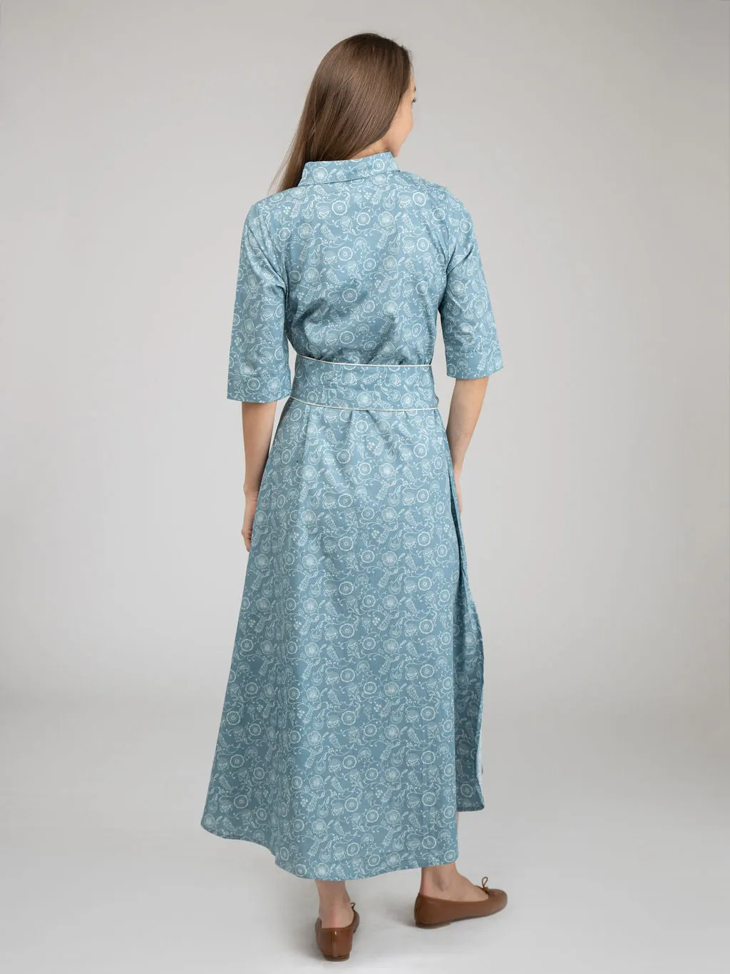 The Eloise Dress | Blue Cosmo sold by Beau & Ro product image thumbnail 4