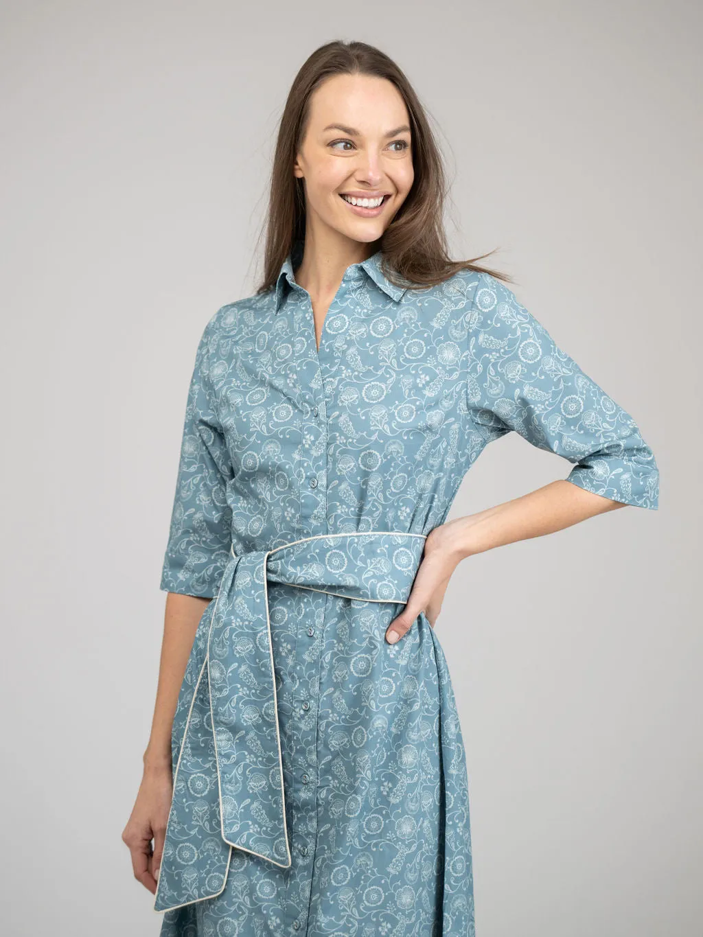 The Eloise Dress | Blue Cosmo sold by Beau & Ro product image thumbnail 5