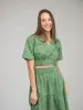 The Abby Top | Green Foliage sold by Beau & Ro