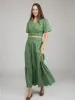 The Abby Top | Green Foliage sold by Beau & Ro
