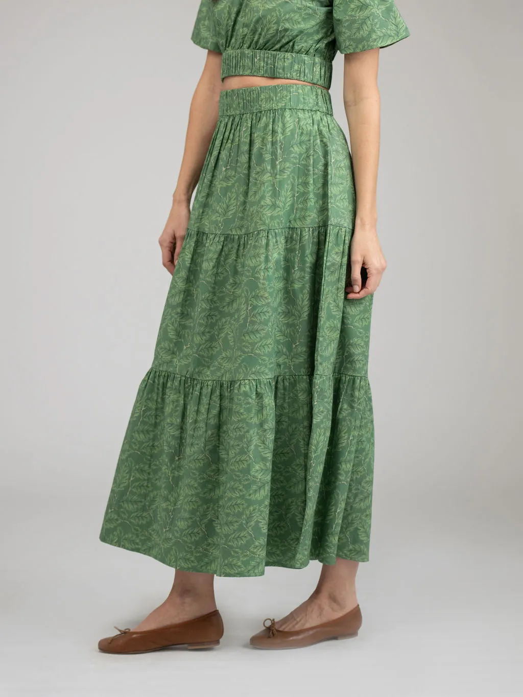The Abby Skirt | Green Foliage sold by Beau & Ro product image thumbnail 4