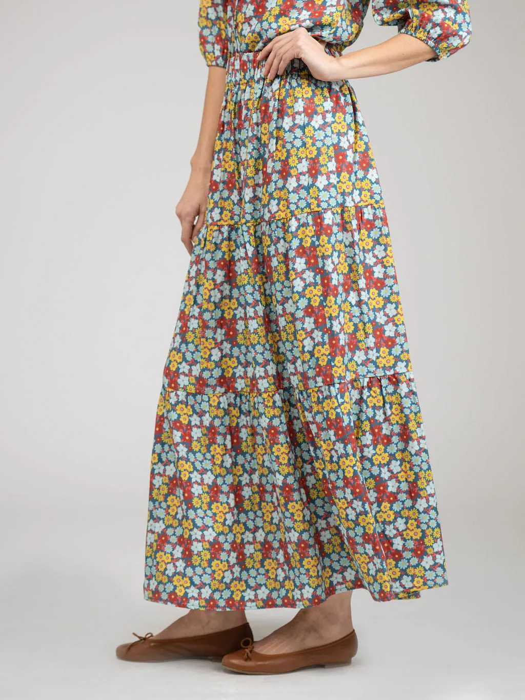 The Abby Skirt | Multi Fall Garden sold by Beau & Ro product image thumbnail 4