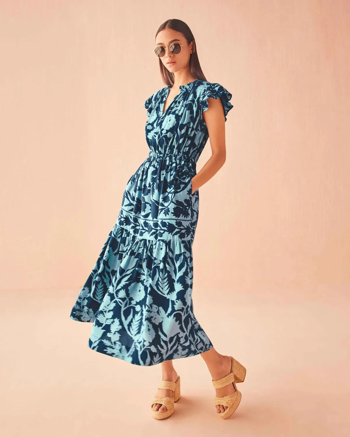 Willa Midi Dress in Lolita Harbor sold by Beau & Ro product image thumbnail 2