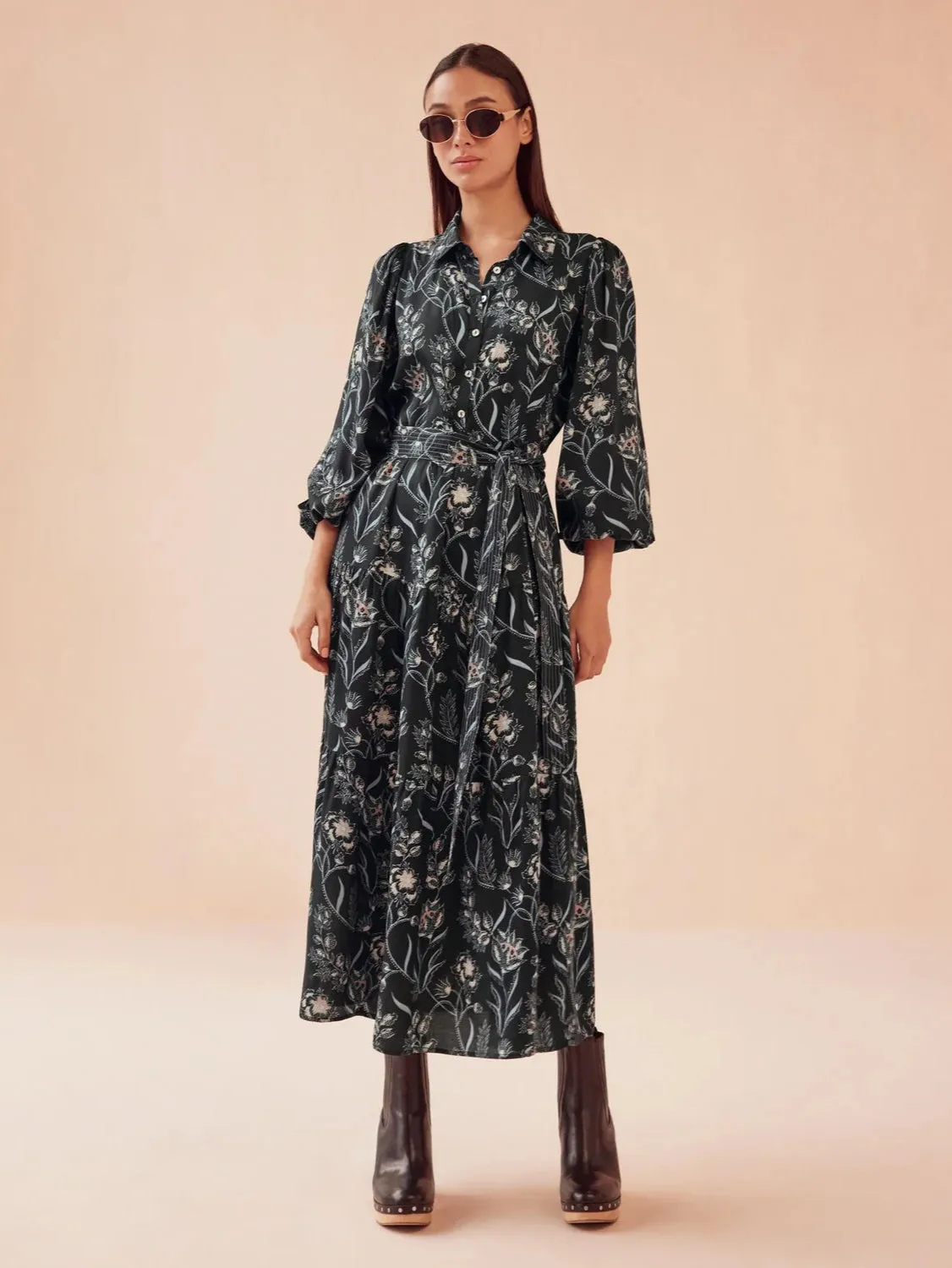 Emery Maxi in Sofi Midnight sold by Beau & Ro