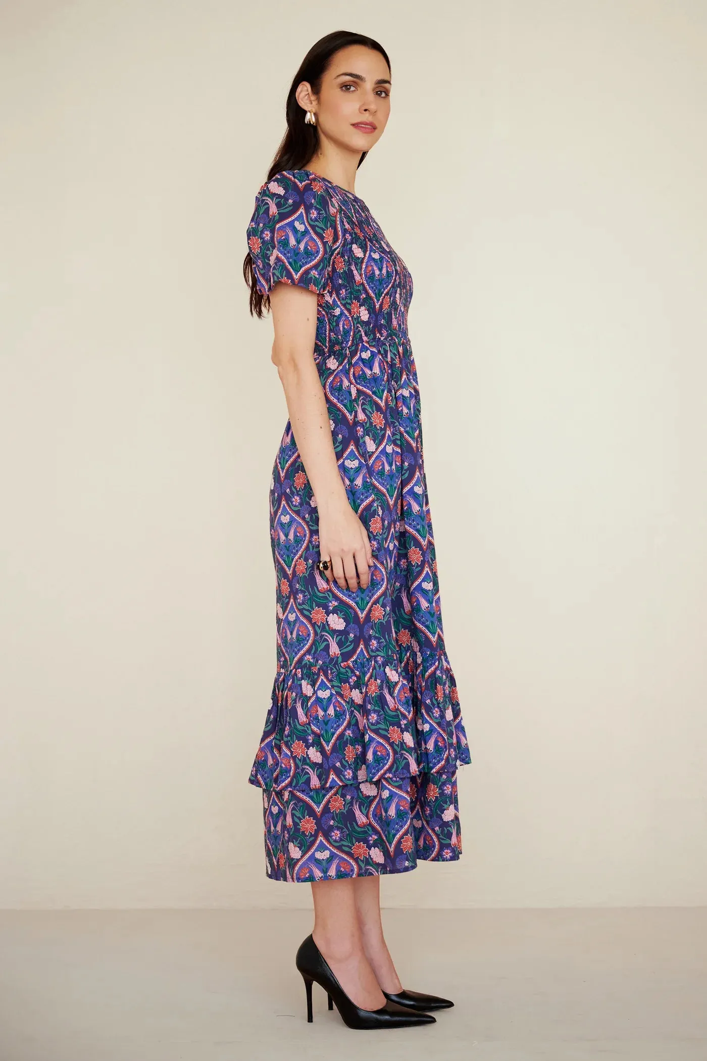 Quant Dress in Persian Tile Lapis sold by Beau & Ro product image thumbnail 3