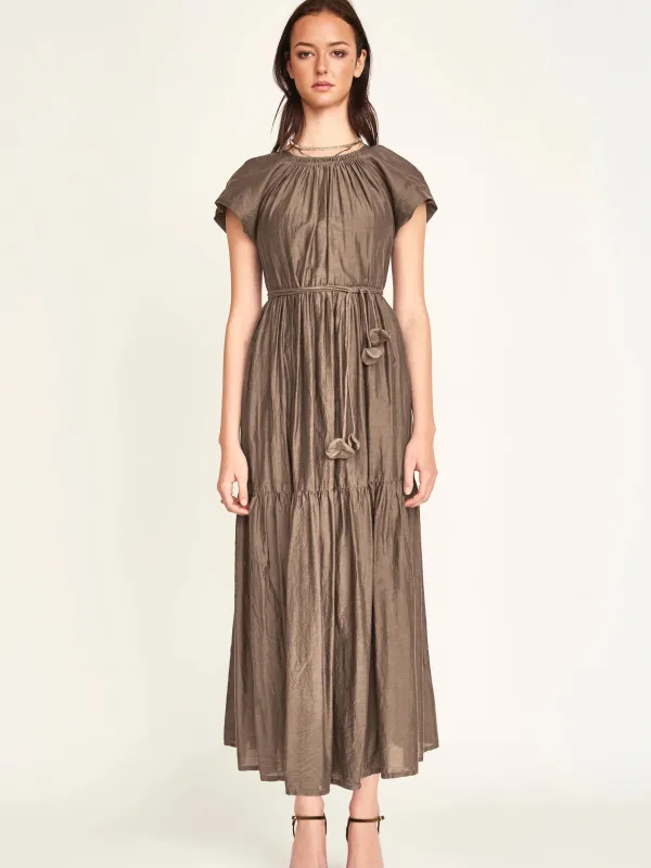 Vienna Maxi Dress in Walnut sold by Beau & Ro