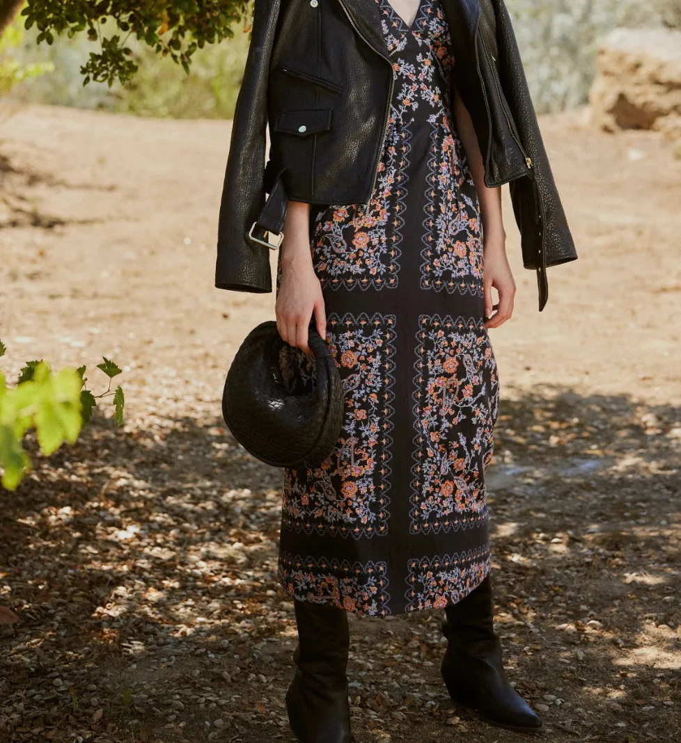 Constance Ankle Dress in Dark La Ramos sold by Beau & Ro product image thumbnail 3