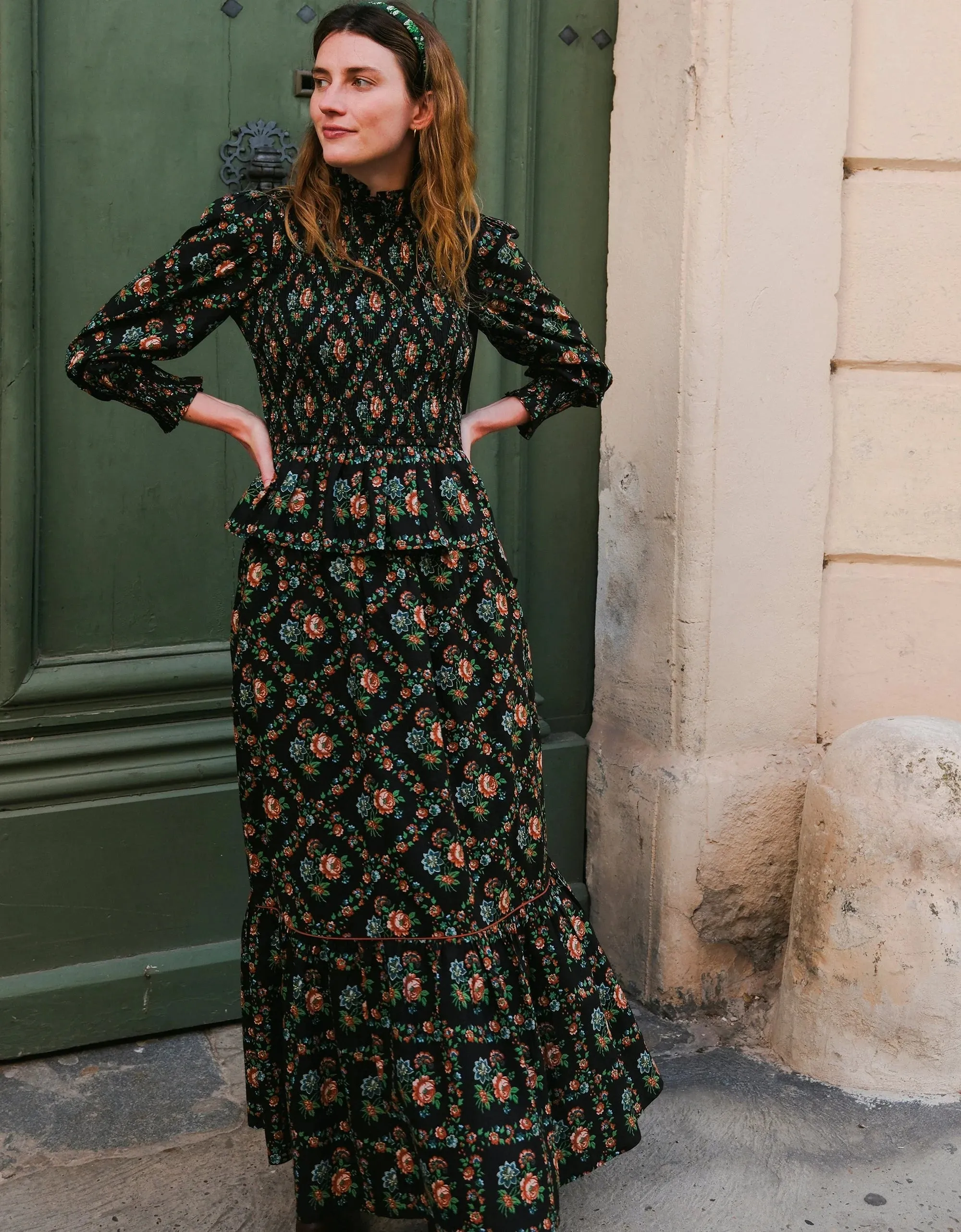 Mabel Skirt in Vintage Trellis sold by Beau & Ro product image thumbnail 5