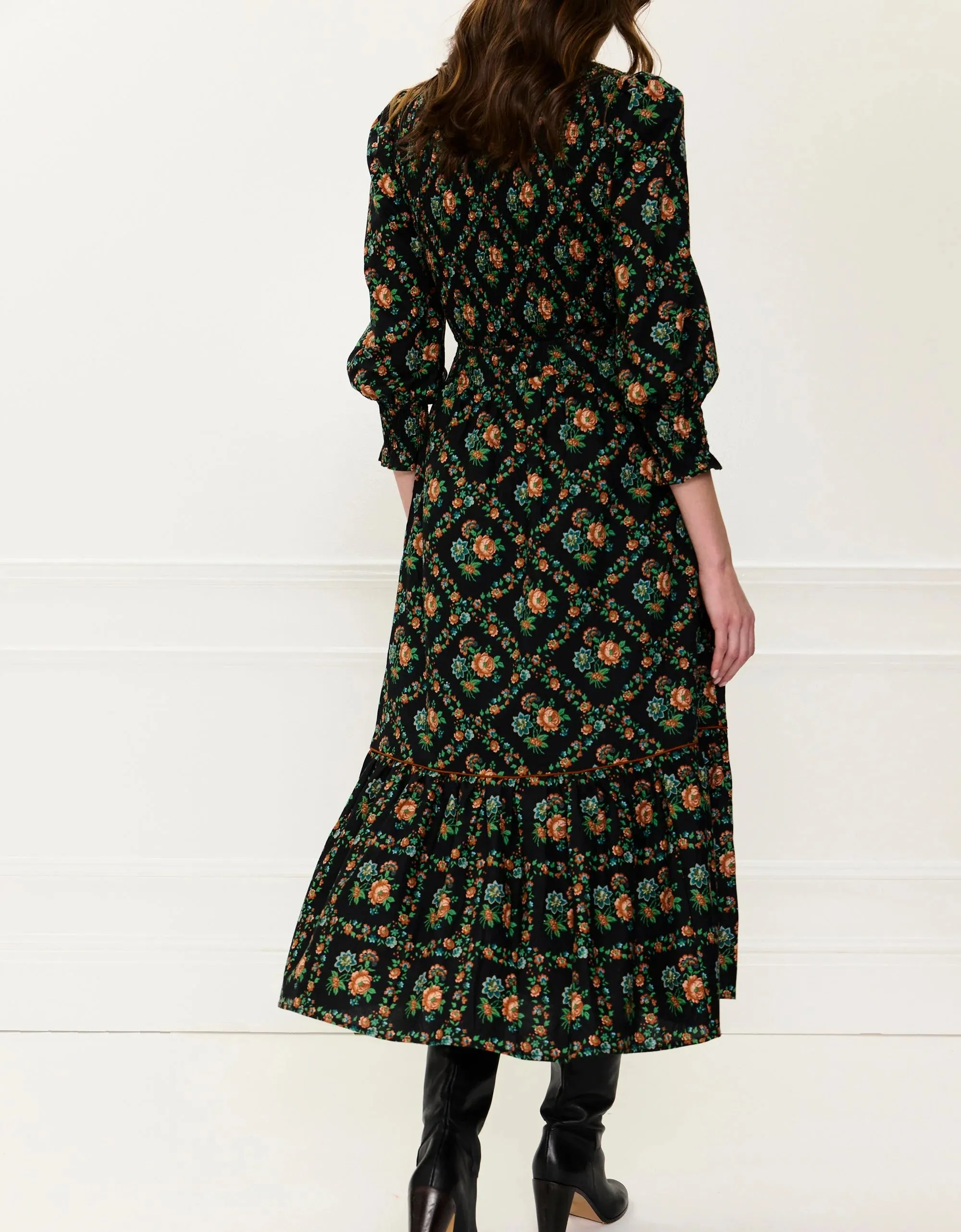 Mabel Skirt in Vintage Trellis sold by Beau & Ro product image thumbnail 4