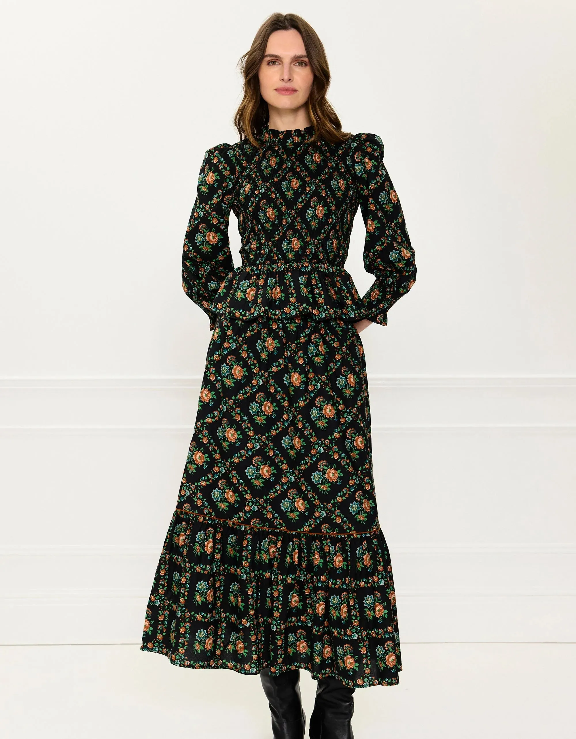 Mabel Skirt in Vintage Trellis sold by Beau & Ro product image thumbnail 2