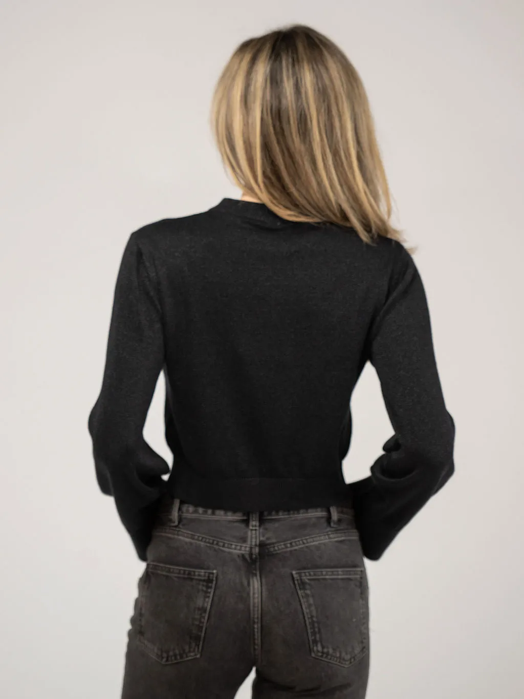 The Shimmer Crewneck | Black sold by Beau & Ro product image thumbnail 4