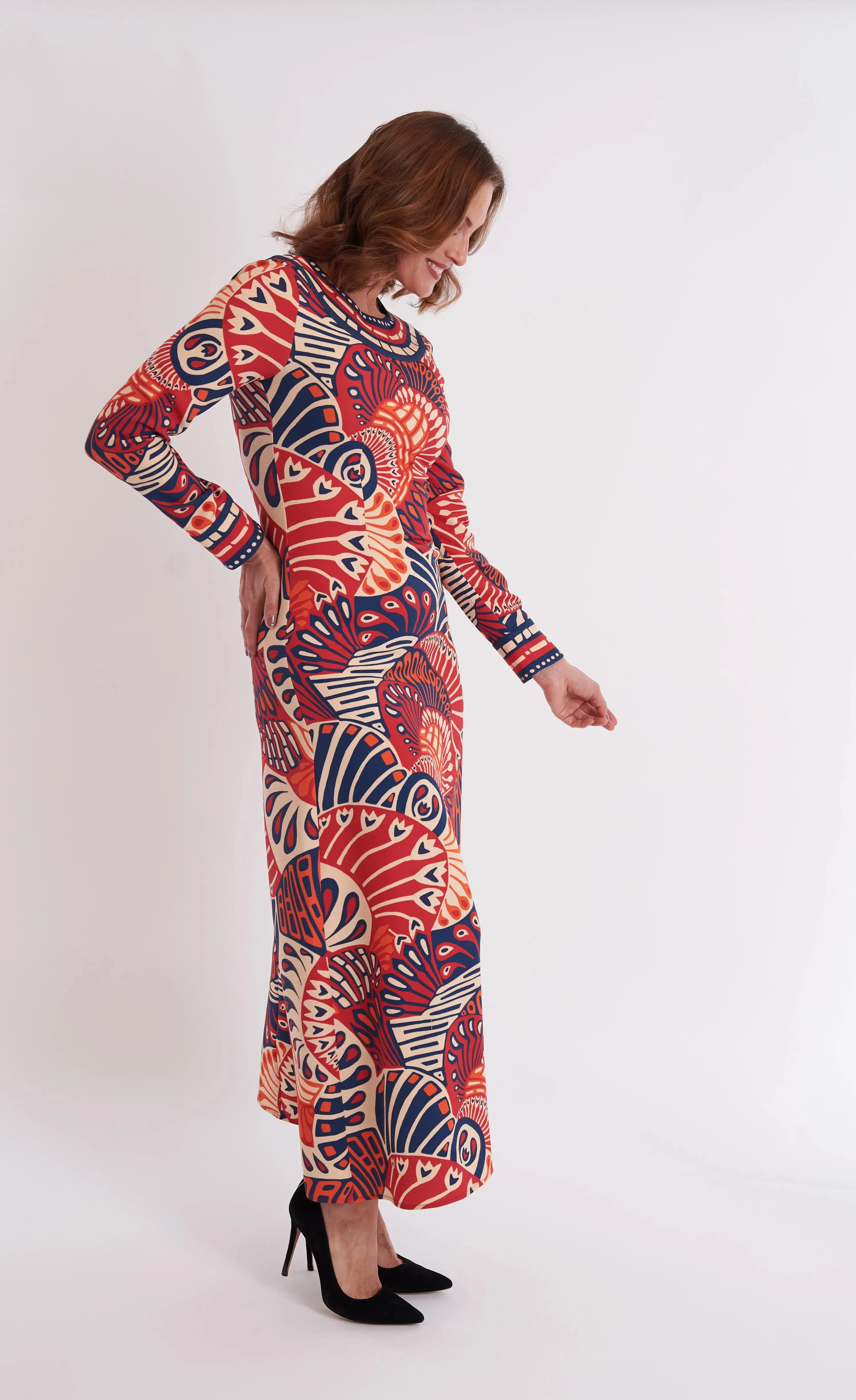 Arianne Dress in Paddle Sienna sold by Beau & Ro product image thumbnail 2