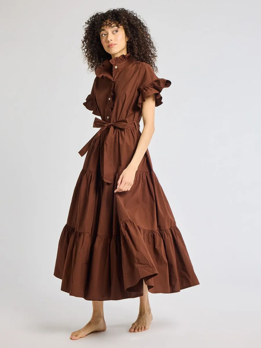 Victoria Dress in Chocolate sold by Beau & Ro product image thumbnail 4
