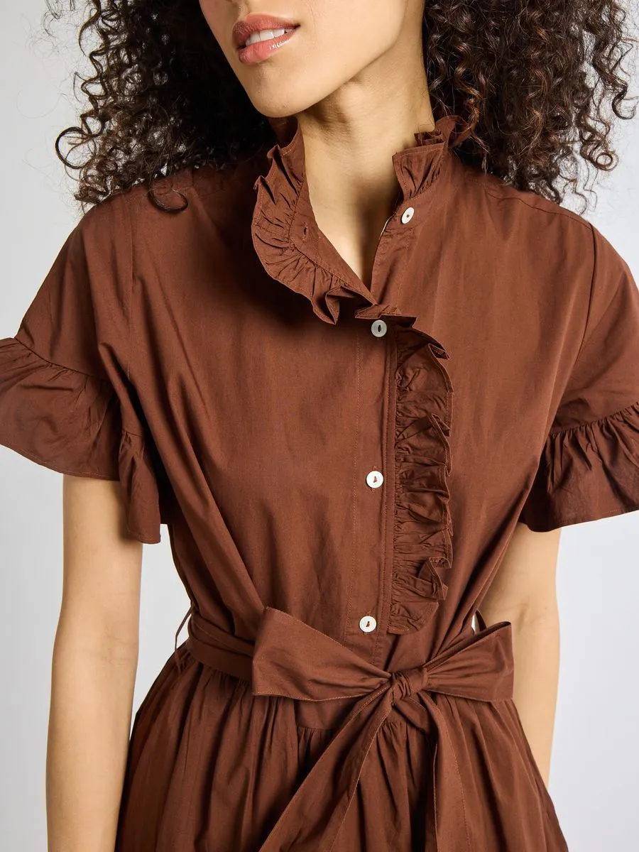 Victoria Dress in Chocolate sold by Beau & Ro product image thumbnail 3