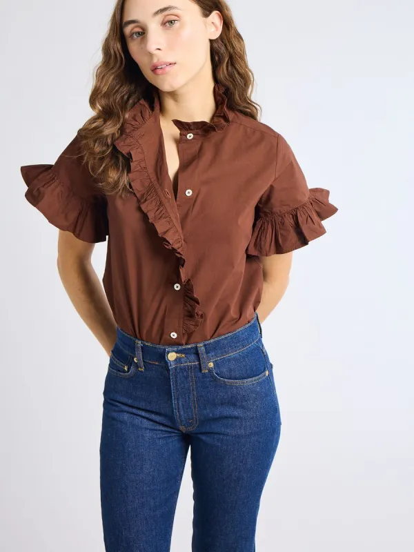 Vanessa Top in Chocolate sold by Beau & Ro