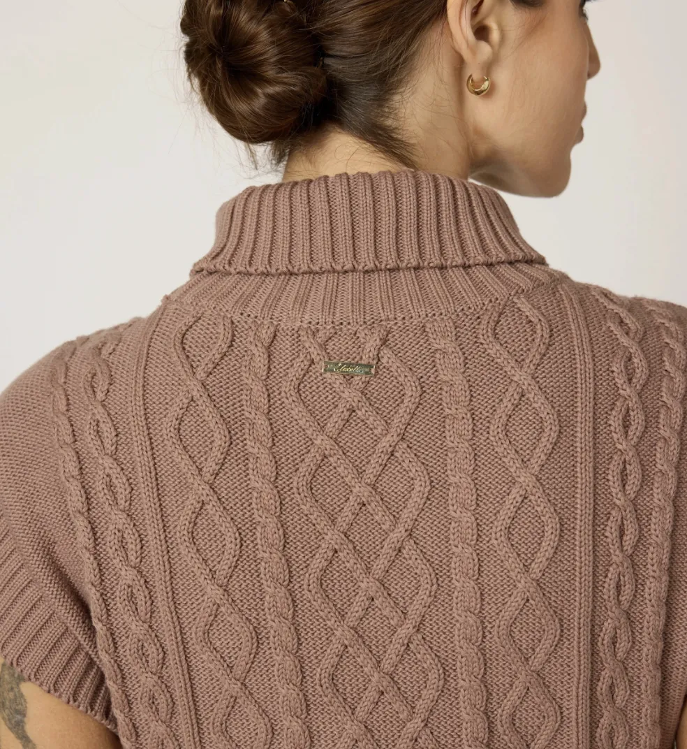 Shana Midi Dress in Woodrose sold by Beau & Ro product image thumbnail 4