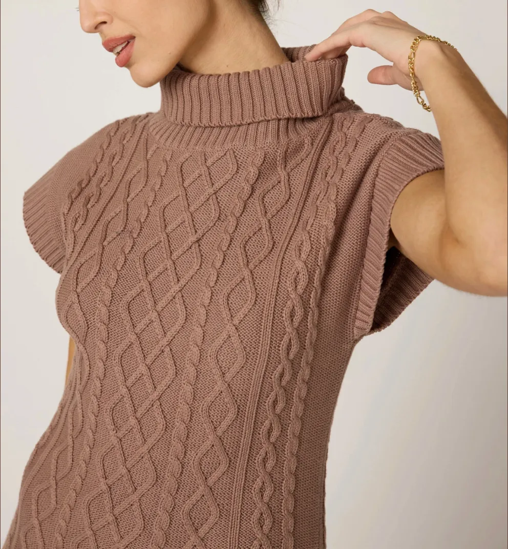 Shana Midi Dress in Woodrose sold by Beau & Ro product image thumbnail 2