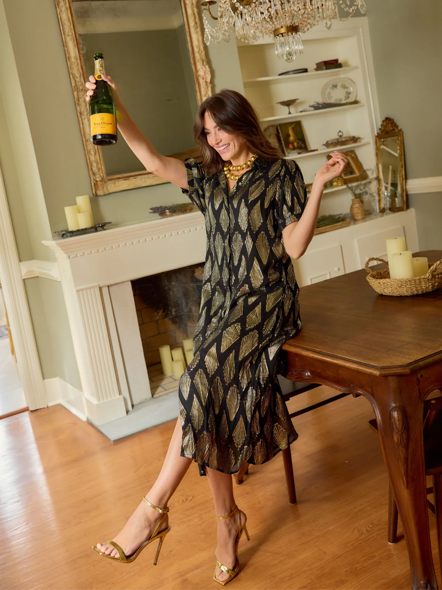 The Kris Dress | Black Deco sold by Beau & Ro product image thumbnail 2