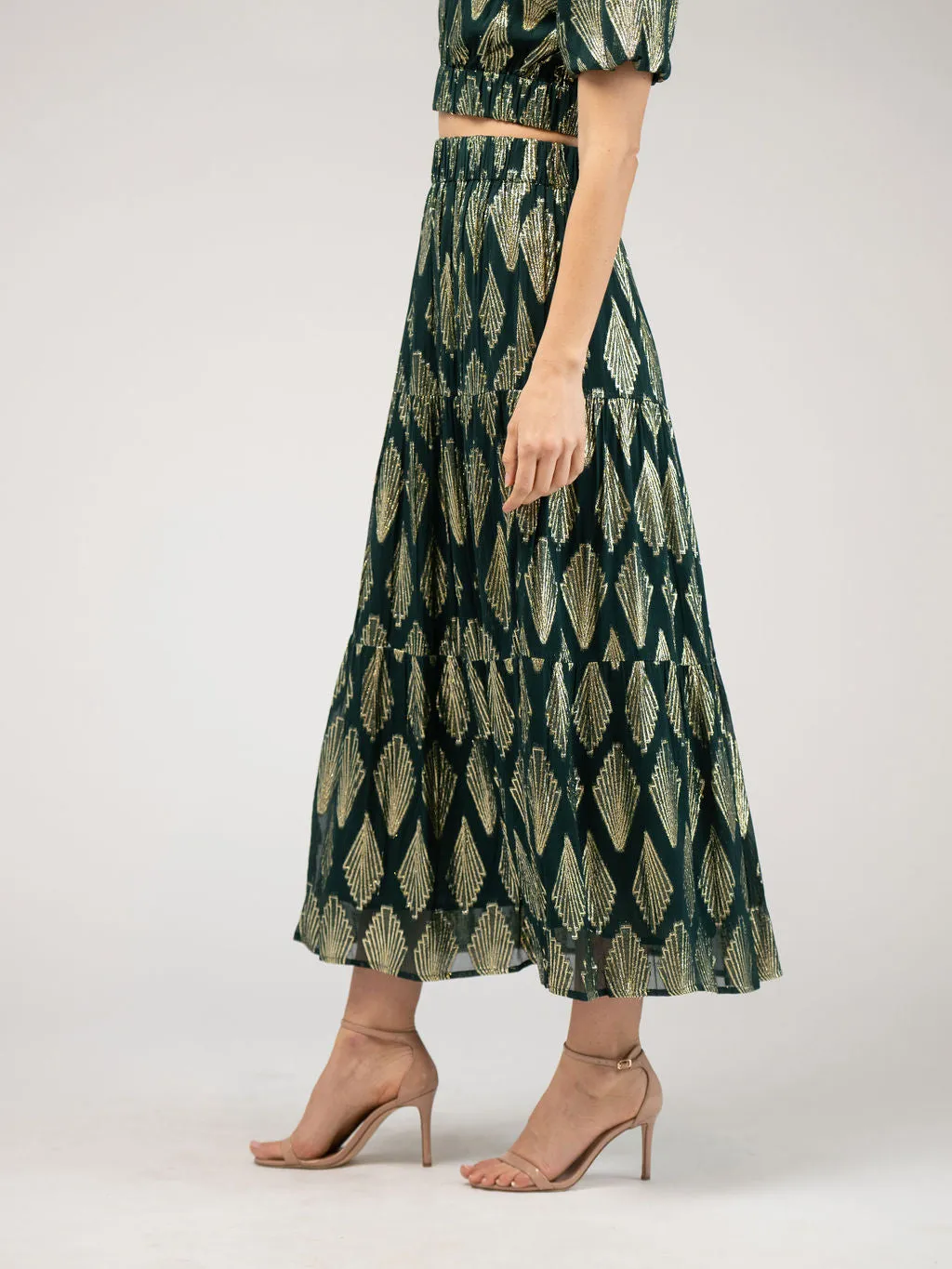 The Abby Skirt | Emerald Deco sold by Beau & Ro product image thumbnail 3