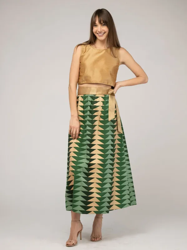 The Sullivan Skirt |  Pine Bagru Triangle sold by Beau & Ro