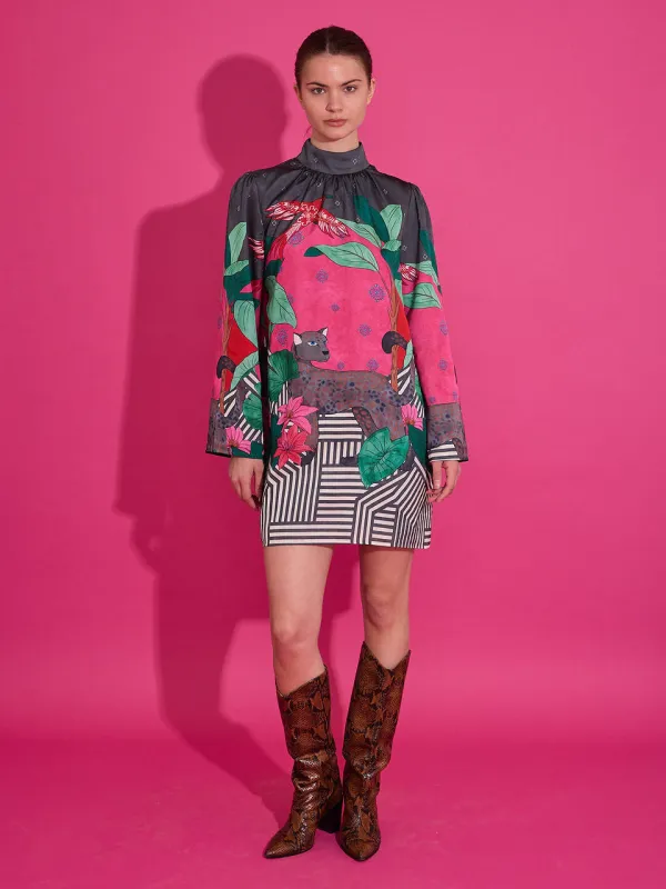 Emery Dress in Colony Palm sold by Beau & Ro