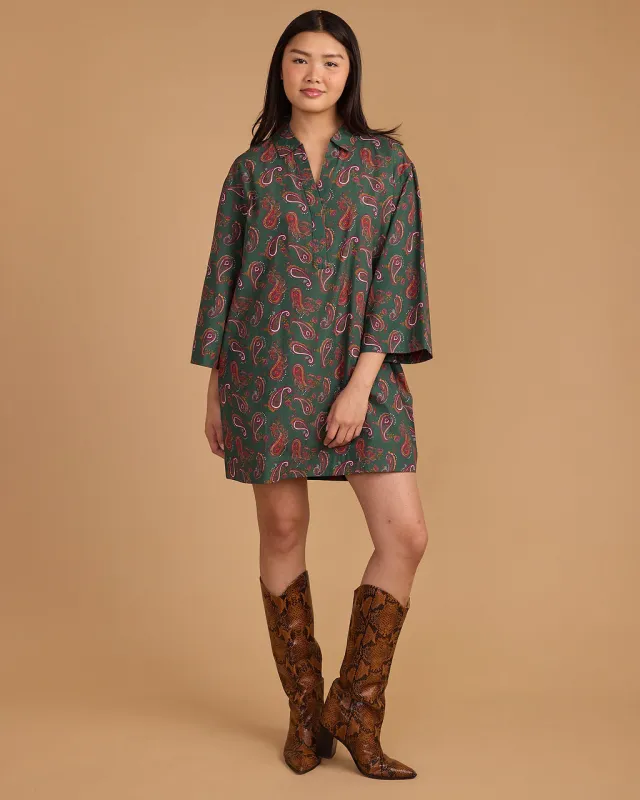 Colette Dress in Winter Paisley sold by Beau & Ro