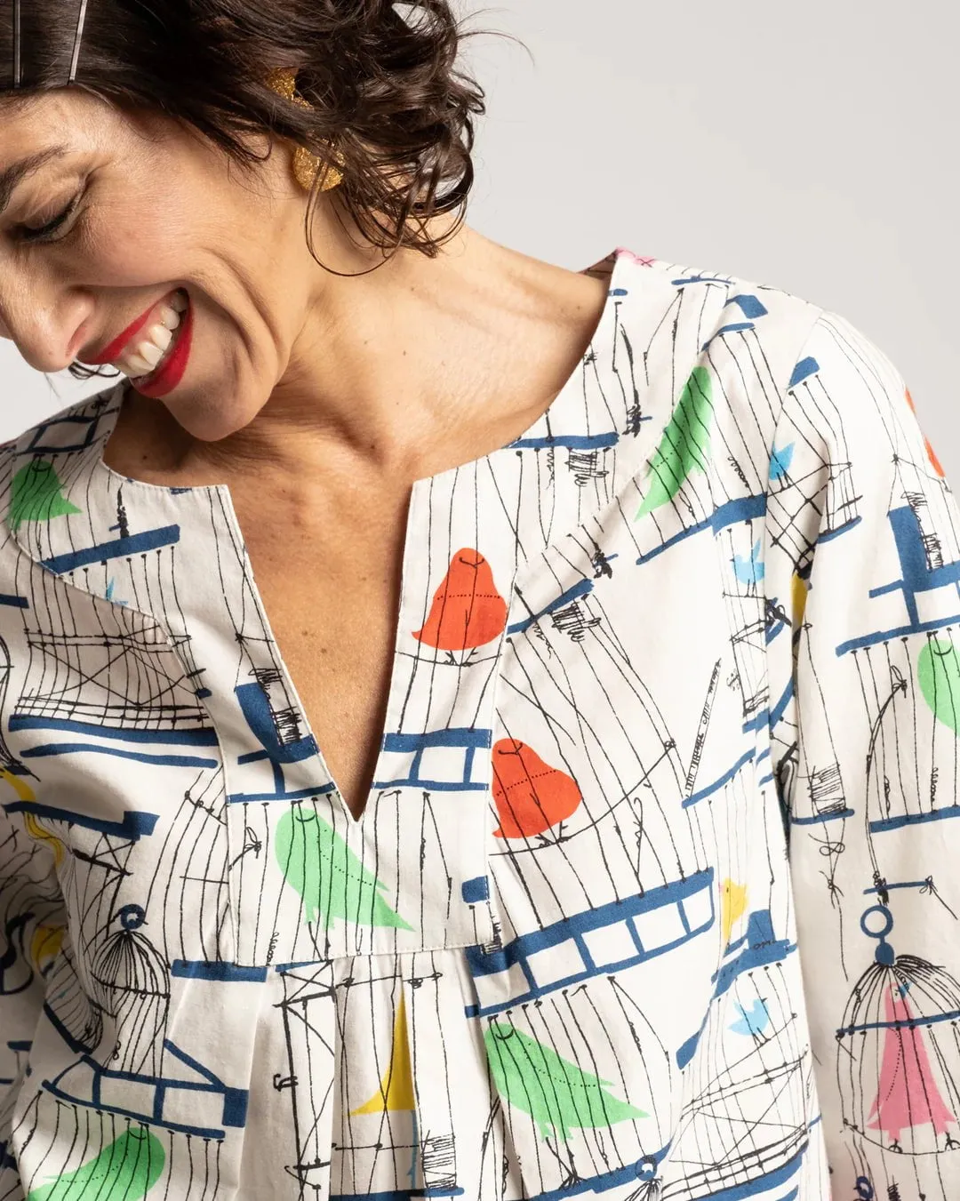 Easy Top in La Cage Oyster Multi sold by Beau & Ro product image thumbnail 5