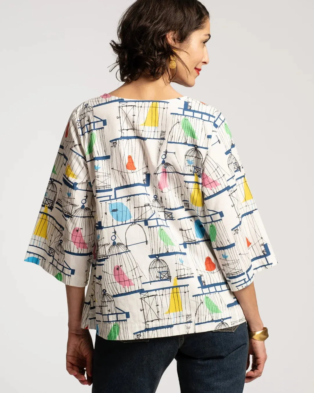 Easy Top in La Cage Oyster Multi sold by Beau & Ro product image thumbnail 4