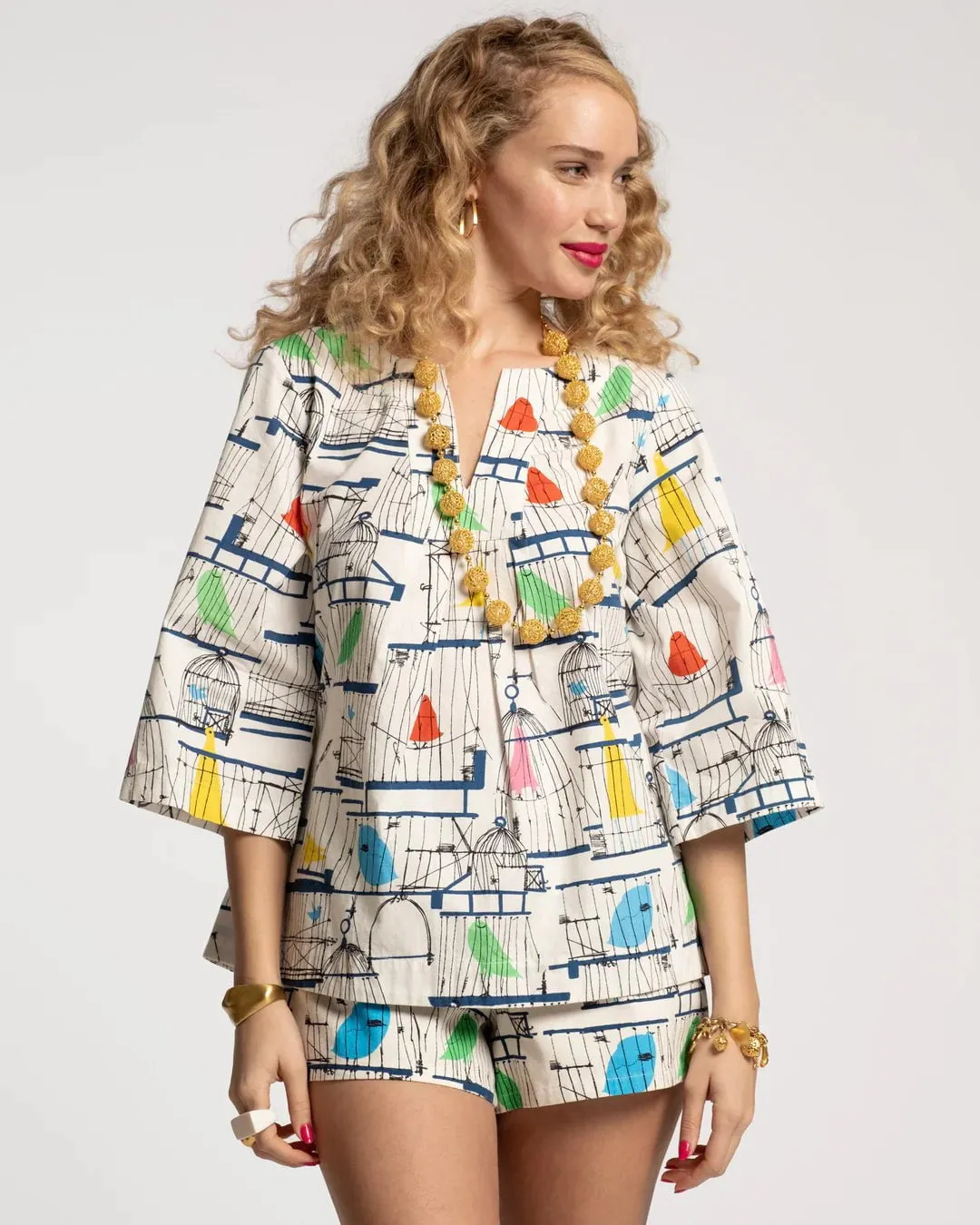 Easy Top in La Cage Oyster Multi sold by Beau & Ro product image thumbnail 2