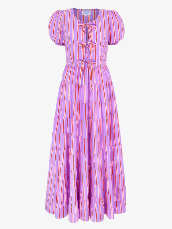 Sydney Dress in Perfume Stripe made by Beau & Ro
