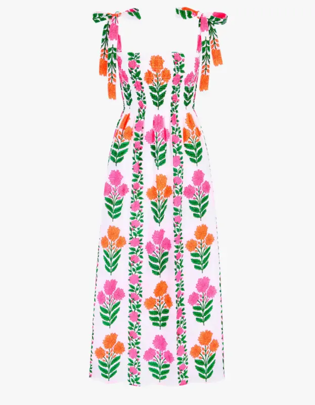 Martina Dress in Neon Border made by Beau & Ro