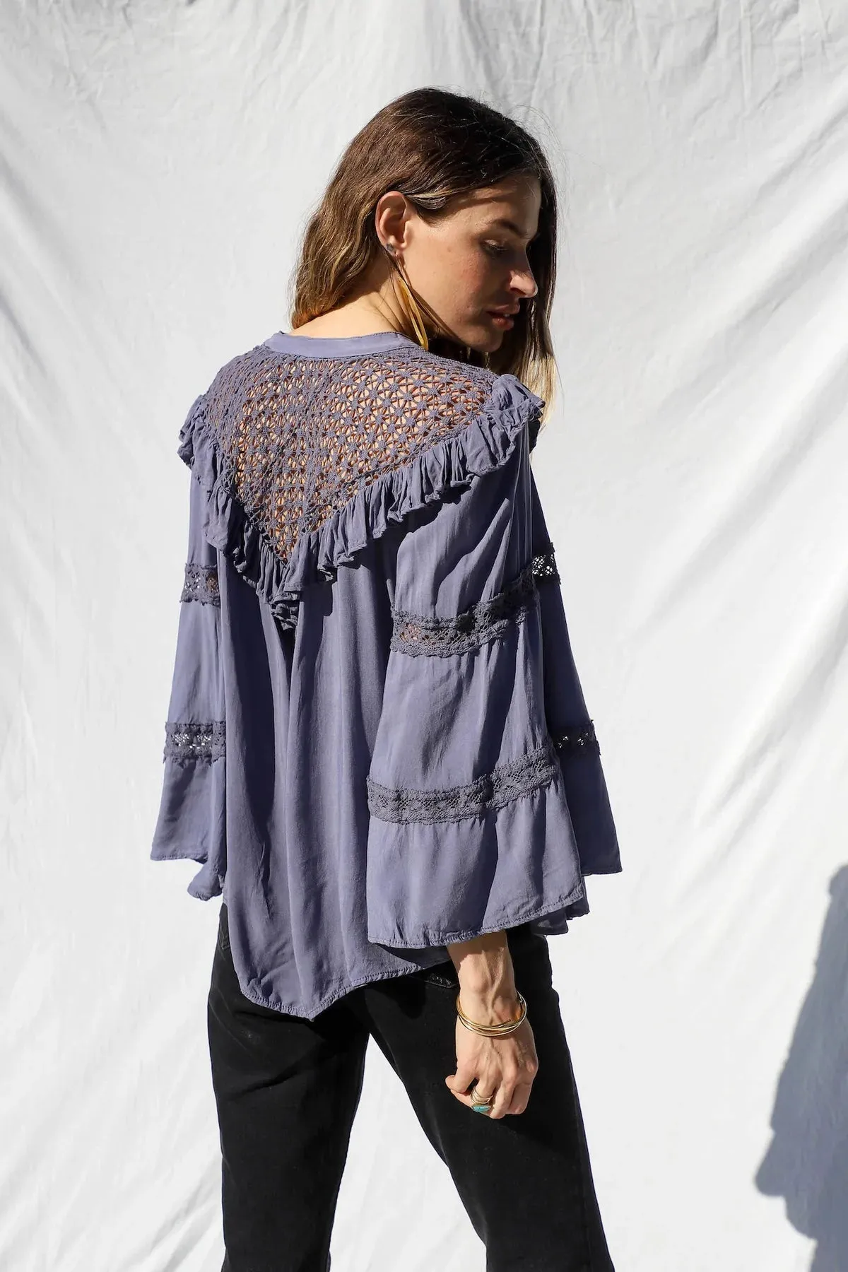 Peony Top in Rio Storm sold by Beau & Ro product image thumbnail 4