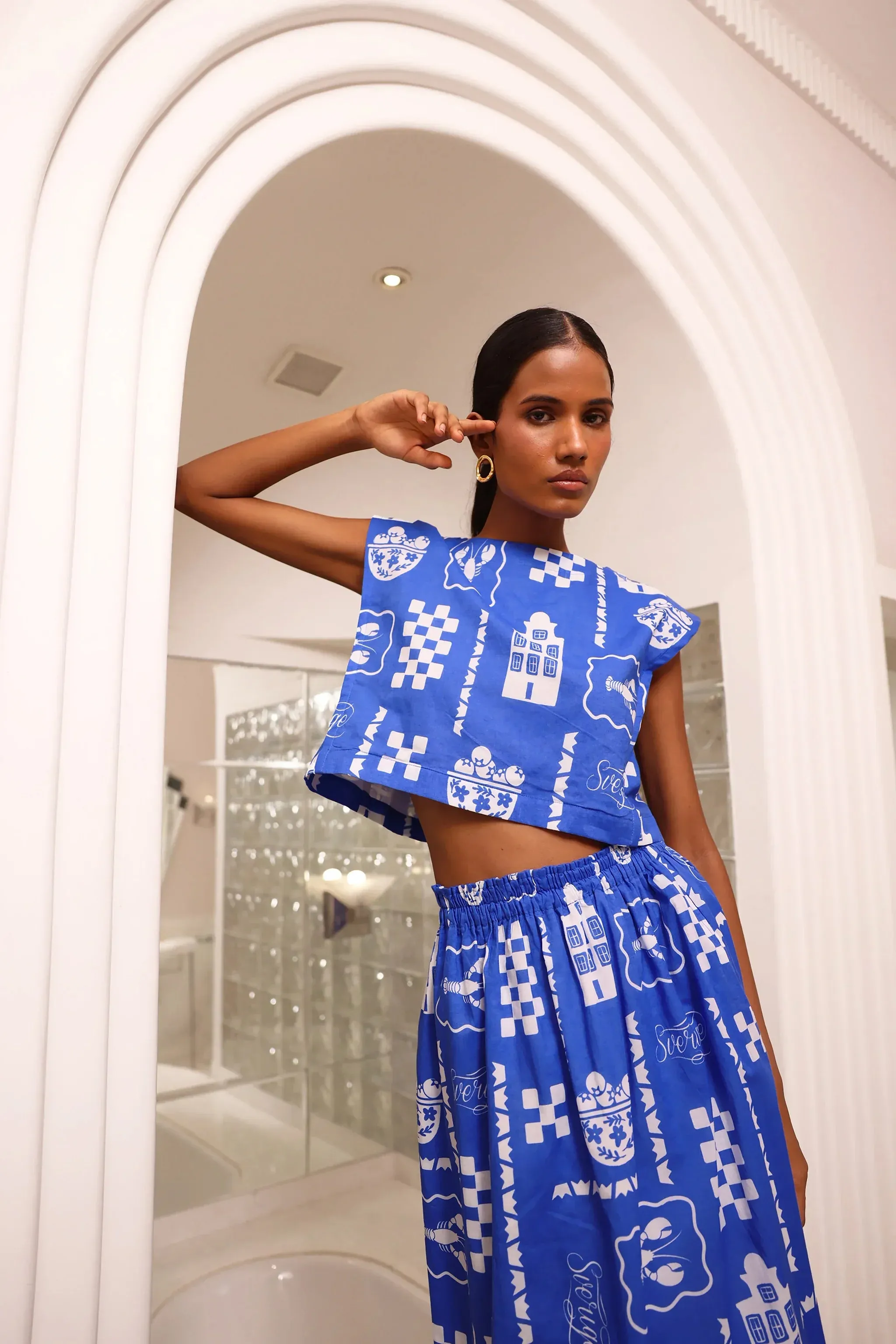 Piper Top in Sverige Indigo sold by Beau & Ro product image thumbnail 2